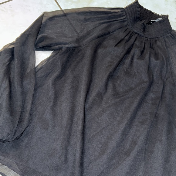 Black Mesh Long Sleeve - Picture 2 of 5